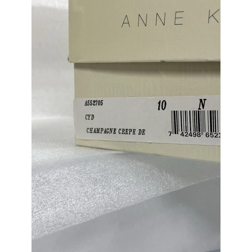 Anne Klein Champagne 2in Cream Heel A552705 Retail 165‎ Vintage Size 10 N Party
